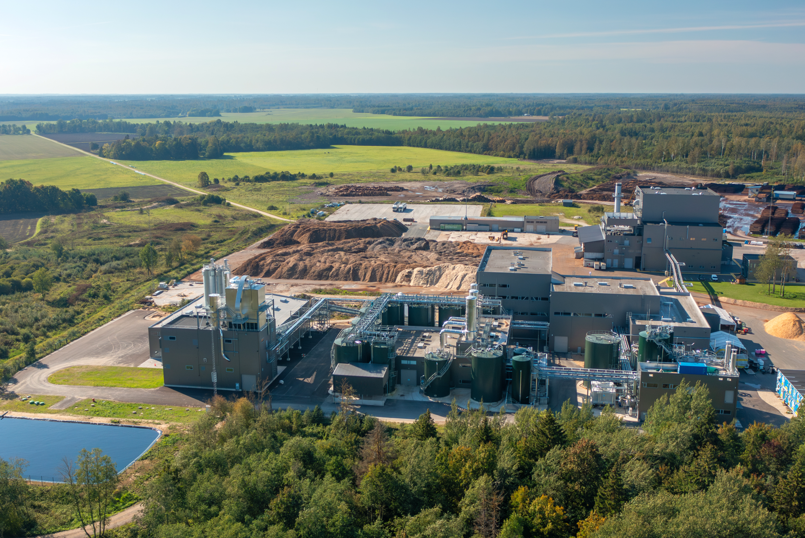 Buildings for the second phase of the Imavere wood fractionation pilot plant