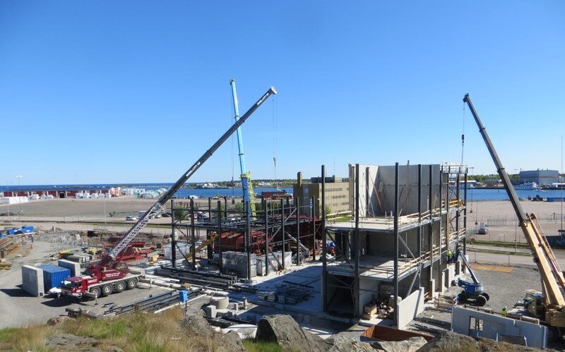 Assembly and Concrete Work at the Oskarshamn Cogeneration Plant