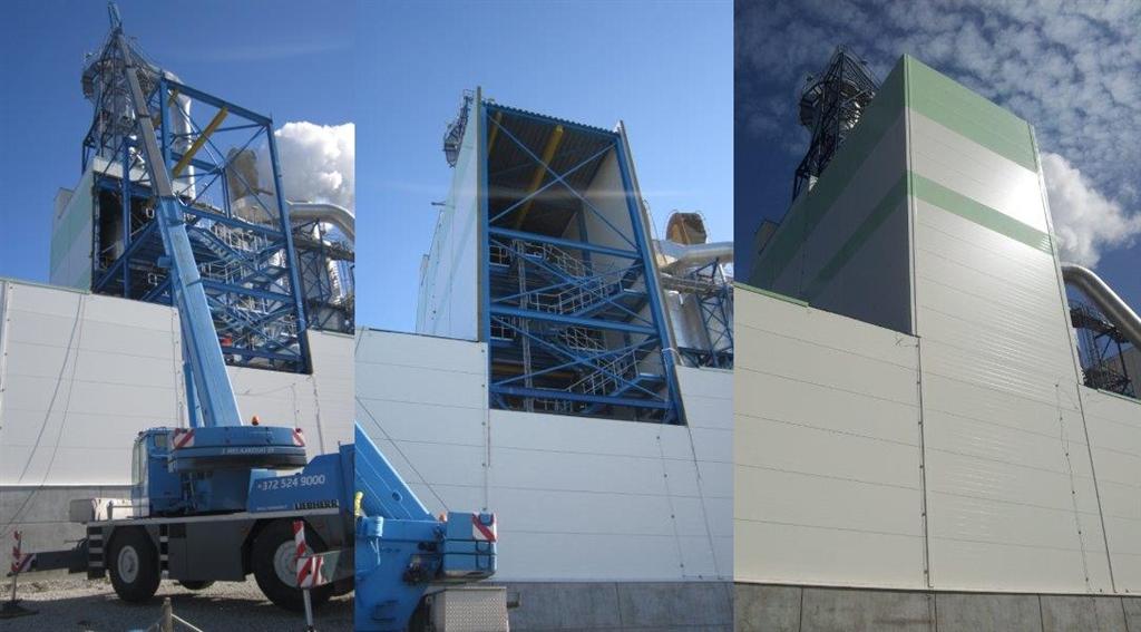 Construction work on the support structures for the Estonian Cell AS press and the building expansion