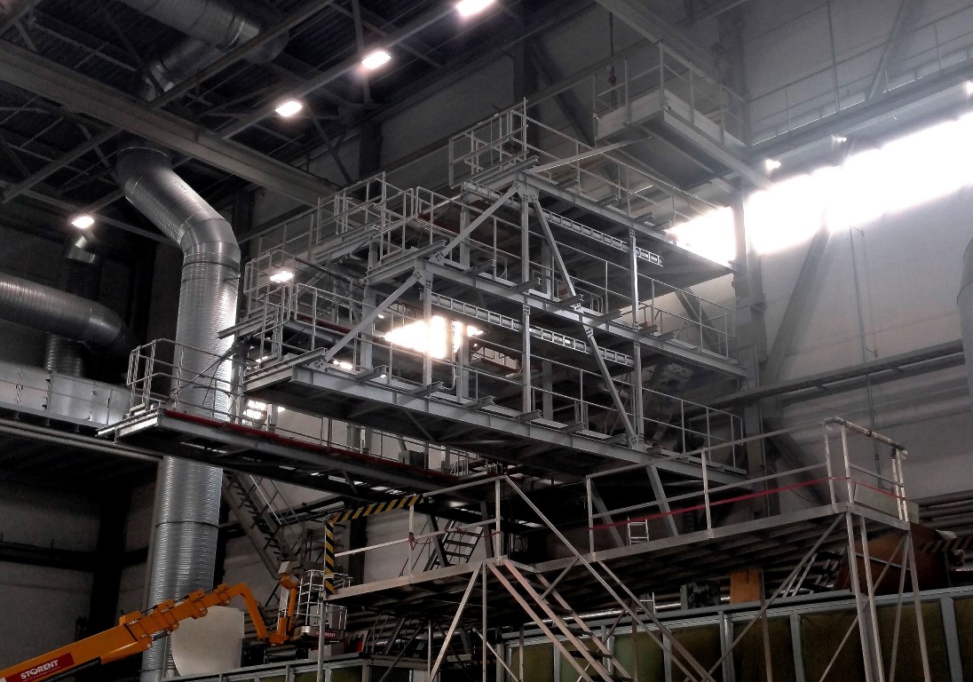 Steel Structures for Aircraft Maintenance Platforms